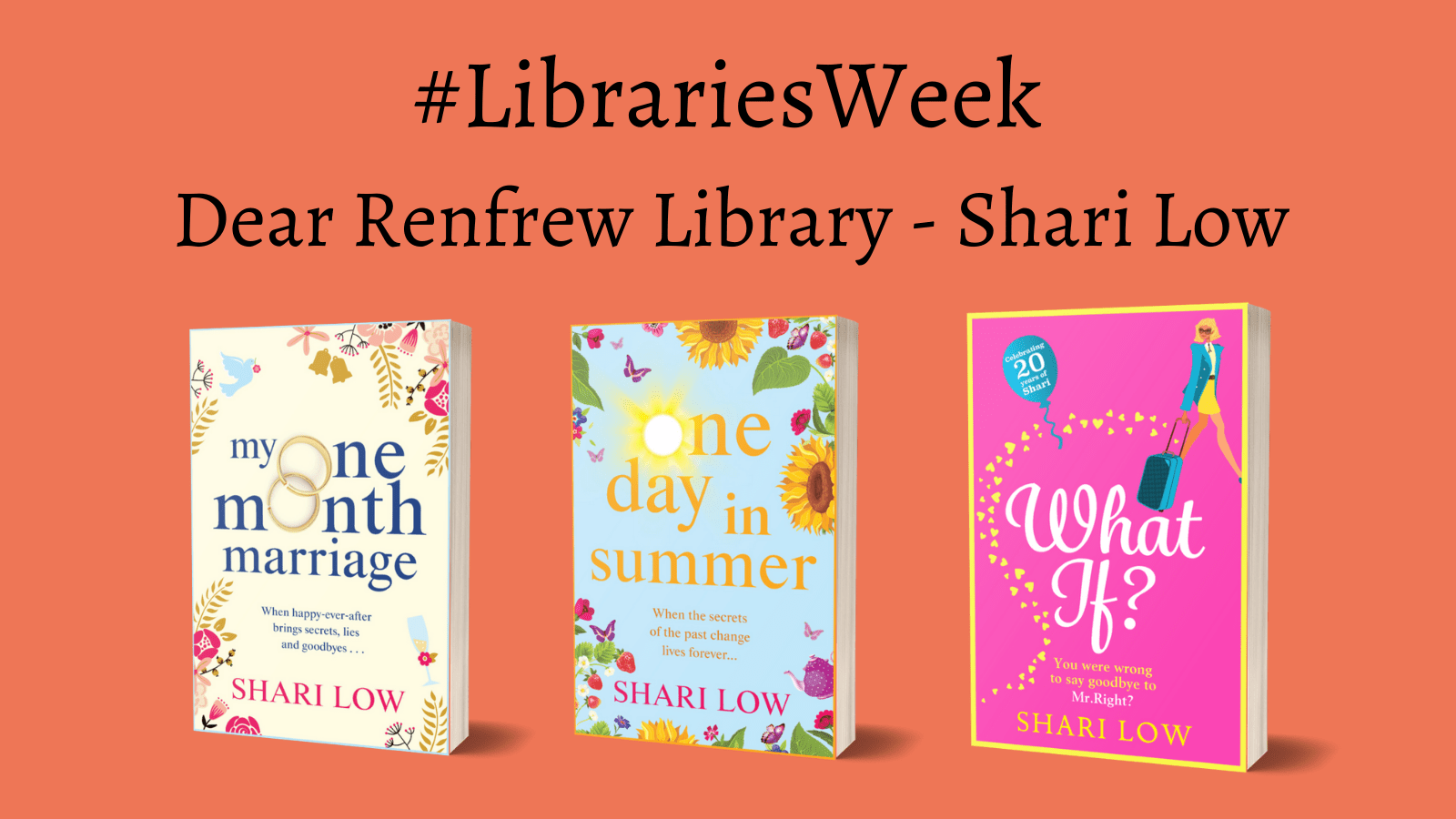 #Libraries Week Dear Renfrew Library – Shari Low