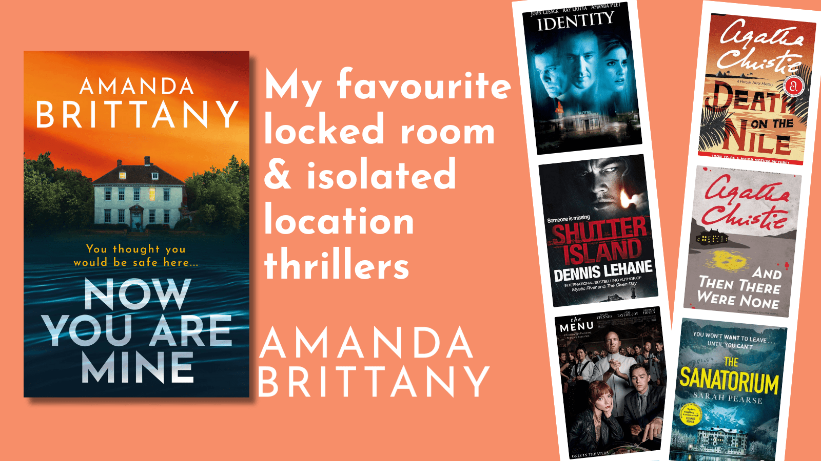 Amanda Brittany’s top 10 favourite locked room/isolated location thrillers